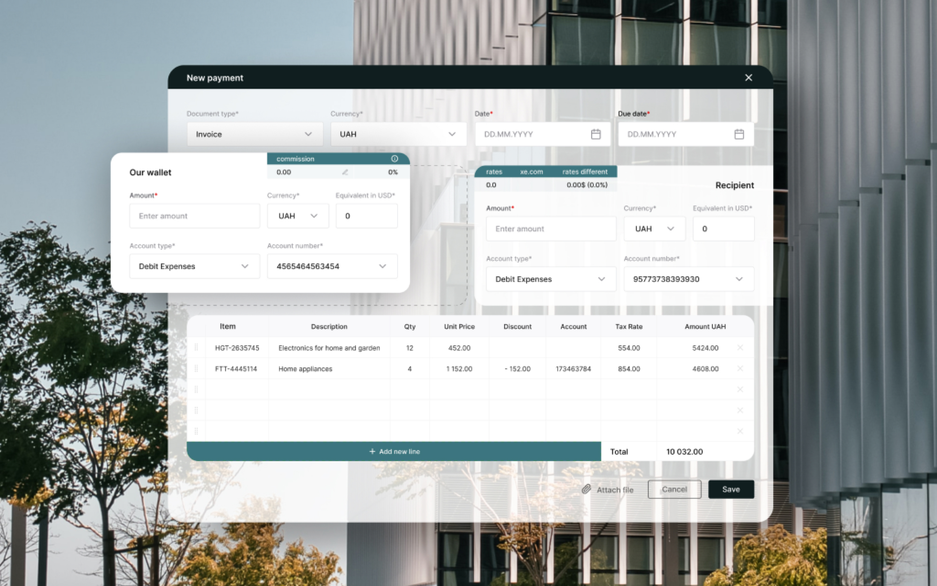 Unified ERP & CRM payments flow
